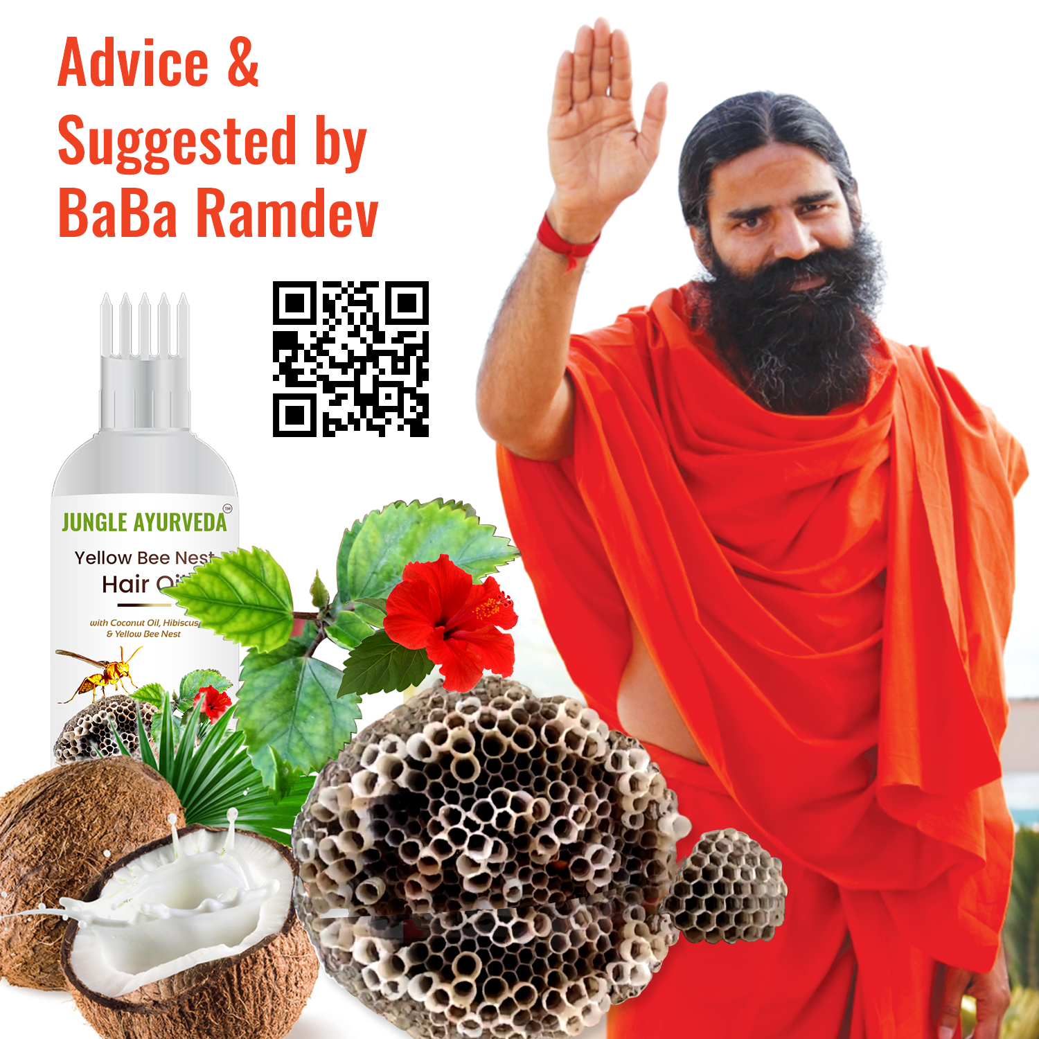 Yellow Bee Nest  Hair Oil for Hair Growth and Hair Fall Control - With Tataiya chatta Oil