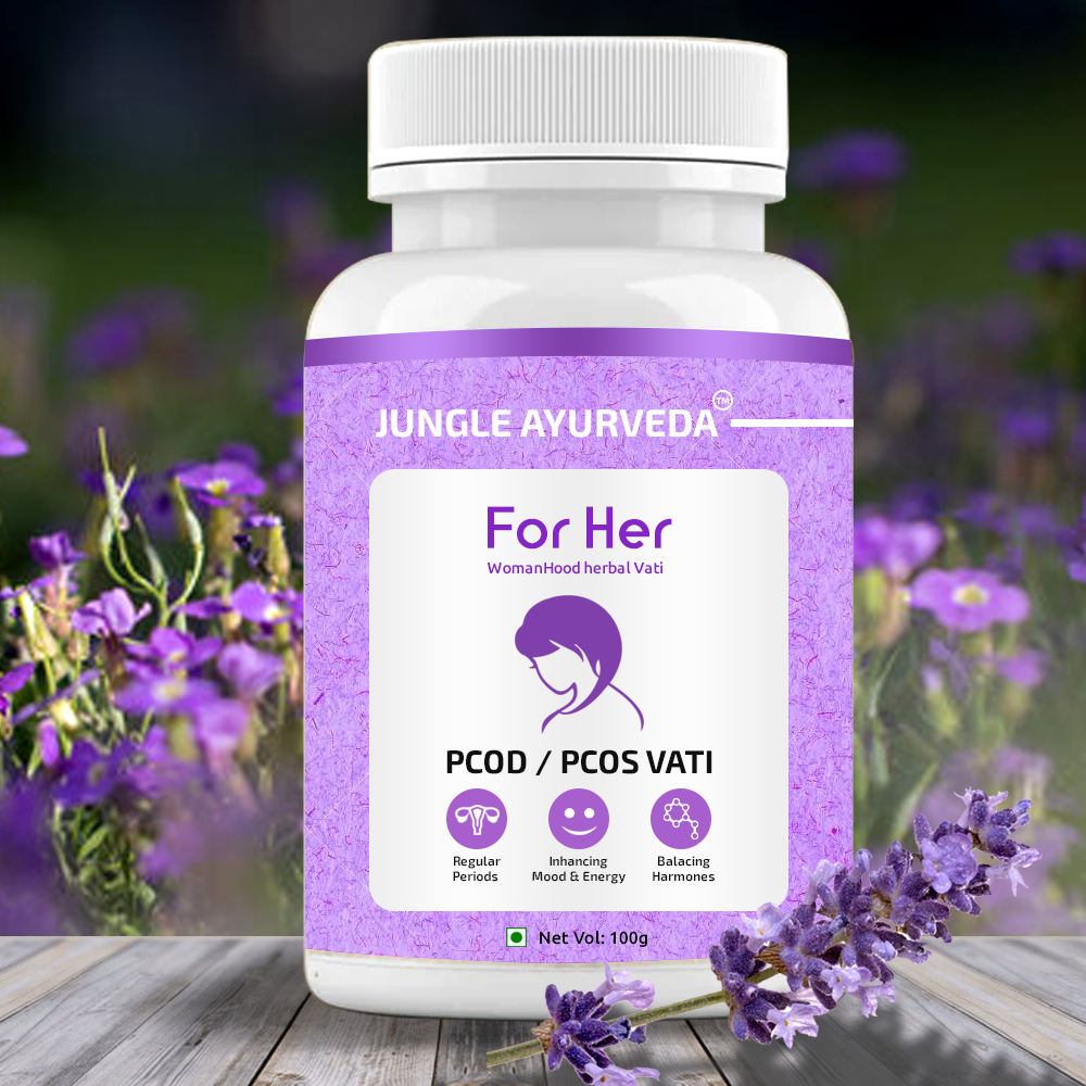 Ayurvedic Formulation for PCOD Supplements for Women with Babul Phali Powder, kanchnar guggul, Shatavari, dashmool | PCOS Supplements for Women Promoting Better Cycle & Hormonal Balance