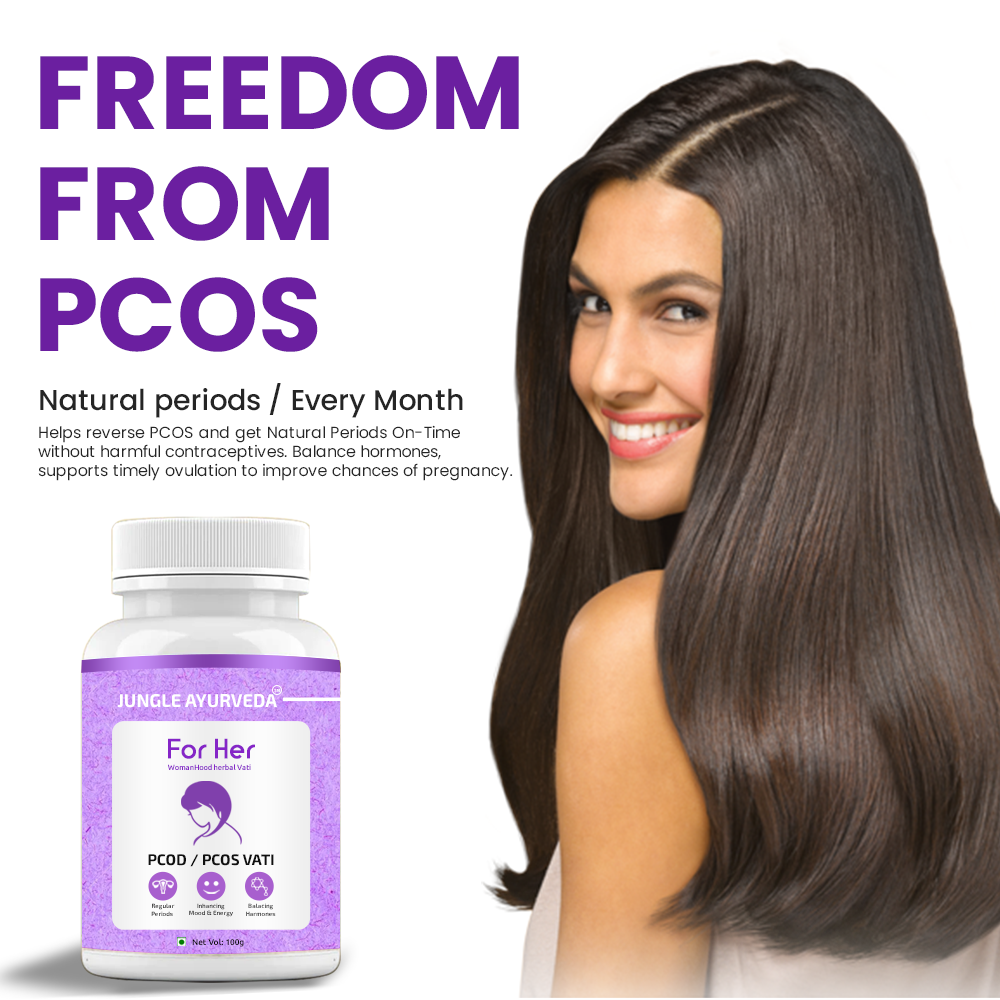 Ayurvedic Formulation for PCOD Supplements for Women with Babul Phali Powder, kanchnar guggul, Shatavari, dashmool | PCOS Supplements for Women Promoting Better Cycle & Hormonal Balance