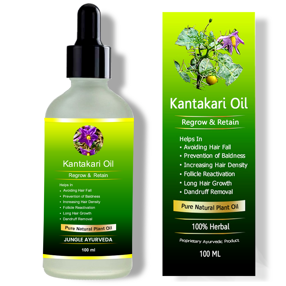 Kantakari hair oil for hair fall and regrowth, Ayurvedic Benefits of Kantakari for Hair Fall