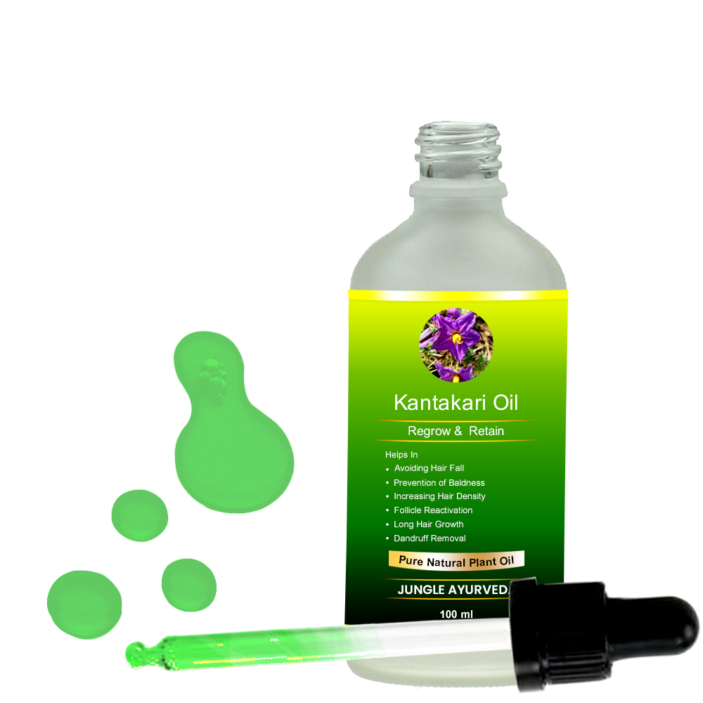 Kantakari hair oil for hair fall and regrowth, Ayurvedic Benefits of Kantakari for Hair Fall