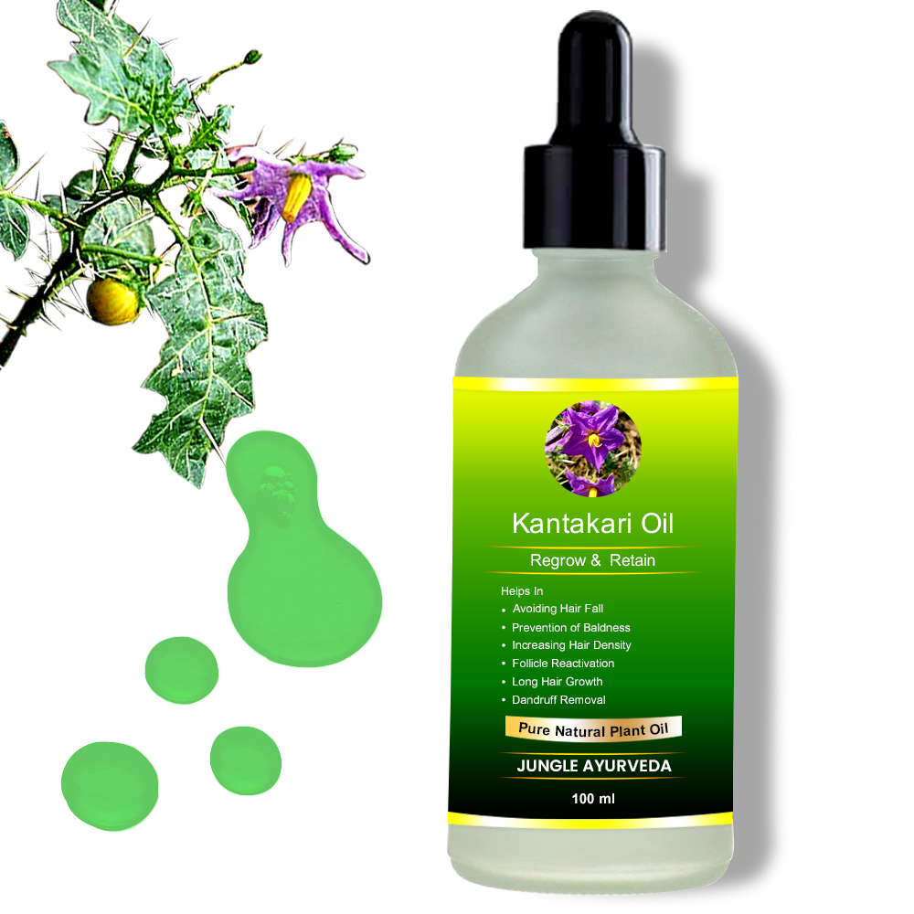 Kantakari hair oil for hair fall and regrowth, Ayurvedic Benefits of Kantakari for Hair Fall